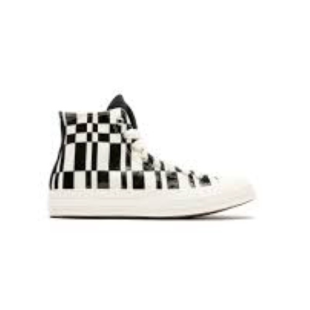 Checkered High-Top Sneakers